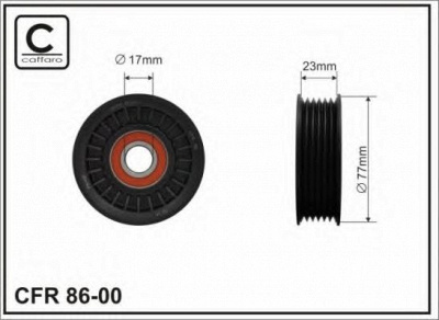 CAFFARO 8600 -  РОЛИК ПРИВ. РЕМНЯ CAD CTS, OP ASTRA H, VECTRA B/C