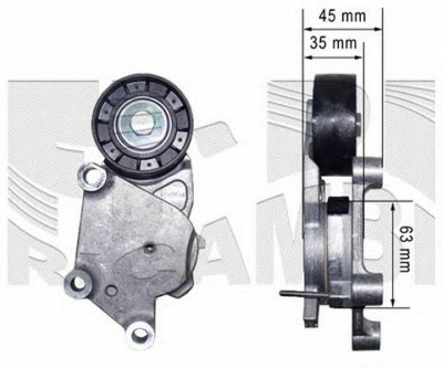 CALIBER 47967 -  Натяжитель ремня, клиновой зубча
