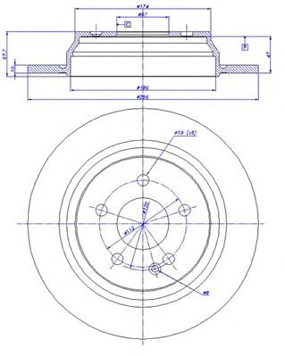 CAR 1421100 -  Тормозной диск