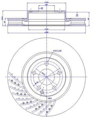CAR 1421203 -  Тормозной диск
