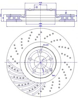 CAR 1421207 -  Тормозной диск