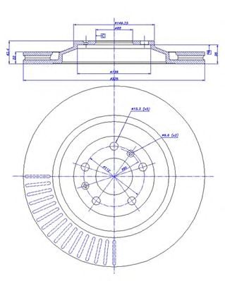 CAR 1421234 -  Тормозной диск