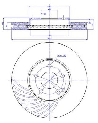 CAR 1421242 -  Тормозной диск