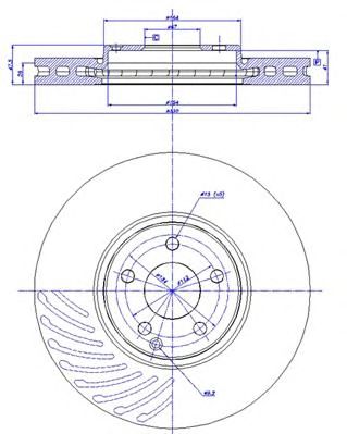 CAR 1421246 -  Тормозной диск