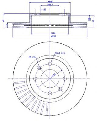 CAR 1421296 -  Тормозной диск