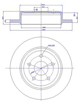 CAR 1421298 -  Тормозной диск