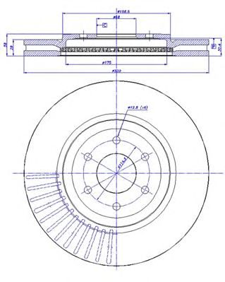 CAR 1421323 -  Тормозной диск