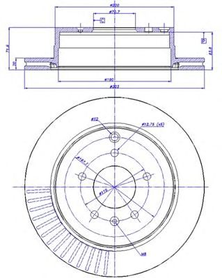 CAR 1421344 -  Тормозной диск