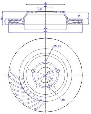 CAR 1421372 -  Тормозной диск