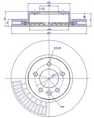 CAR 1421392 -  Тормозной диск