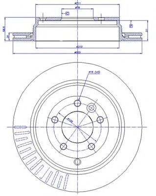 CAR 1421393 -  Тормозной диск