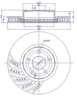 CAR 1421437 -  Тормозной диск