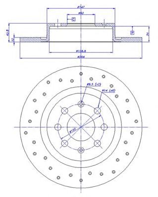 CAR 1421473 -  Тормозной диск