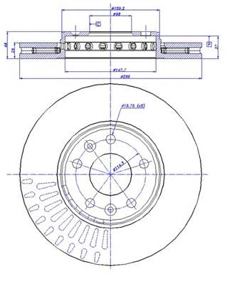 CAR 1421493 -  Тормозной диск
