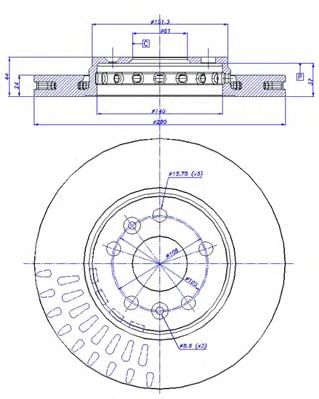 CAR 1421497 -  Тормозной диск