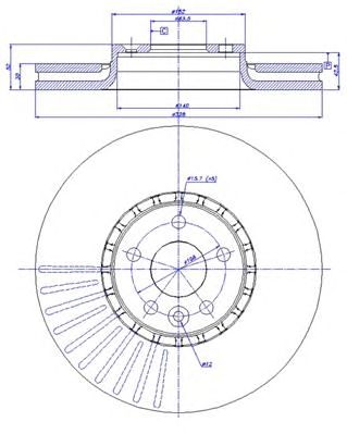 CAR 1421505 -  Тормозной диск