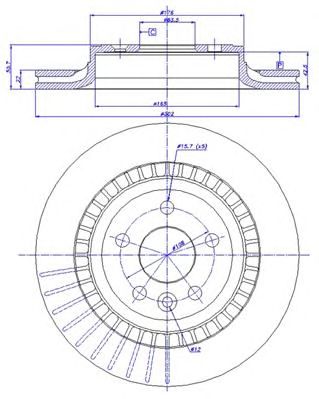 CAR 1421506 -  Тормозной диск