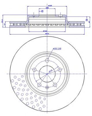 CAR 1421507 -  Тормозной диск