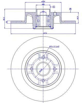 CAR 1421509 -  Тормозной диск