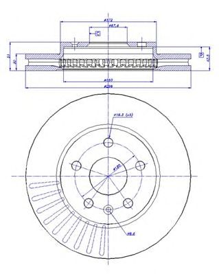 CAR 1421510 -  Тормозной диск