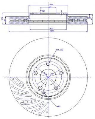 CAR 1421550 -  Тормозной диск