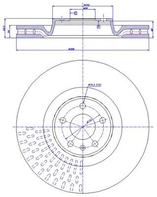 CAR 1421582 -  Тормозной диск