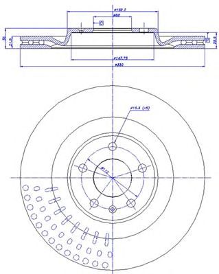 CAR 1421584 -  Тормозной диск