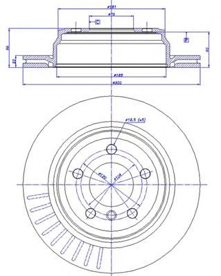 CAR 1421598 -  Тормозной диск