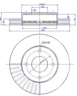 CAR 1421603 -  Тормозной диск