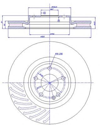 CAR 1421782 -  Тормозной диск
