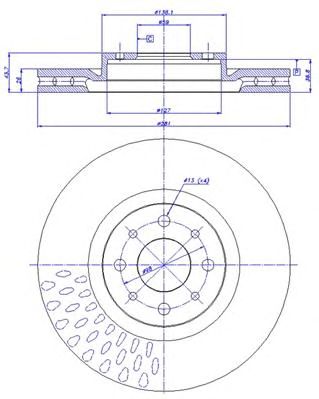 CAR 142193 -  Тормозной диск
