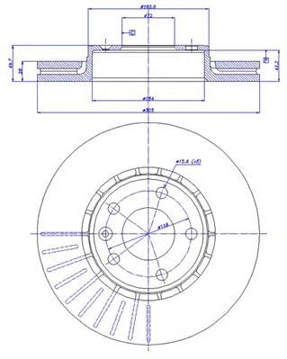 CAR 142362 -  Тормозной диск
