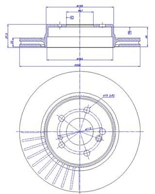 CAR 142385 -  Тормозной диск