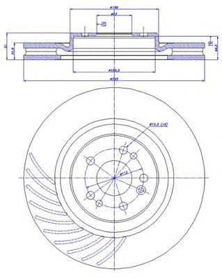 CAR 142395 -  Тормозной диск