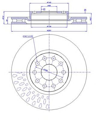 CAR 142402 -  Тормозной диск