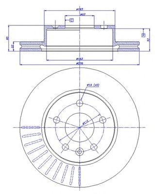 CAR 142436 -  Тормозной диск