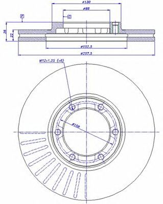 CAR 142517 -  Тормозной диск