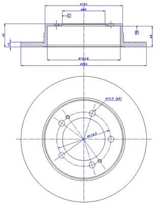CAR 142836 -  Тормозной диск
