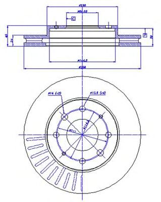 CAR 142839 -  Тормозной диск