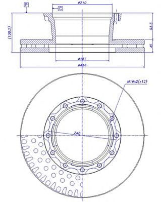 CAR 150120 -  Тормозной диск