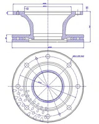 CAR 150130 -  Тормозной диск