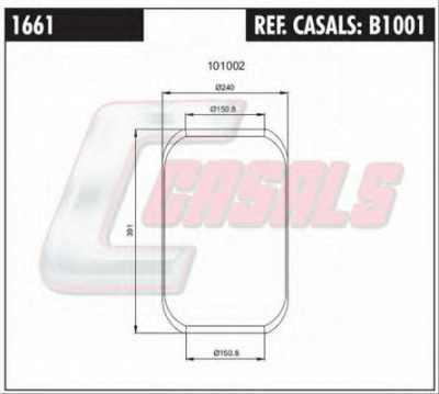 CASALS b1001 - Кожух пневматической рессоры