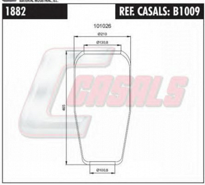 CASALS b1009 -  Кожух пневматической рессоры