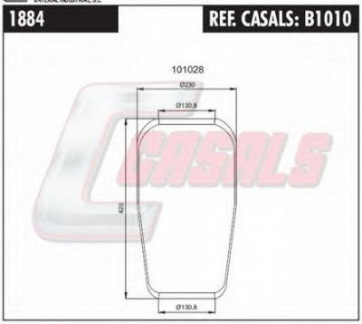 CASALS b1010 -  Кожух пневматической рессоры