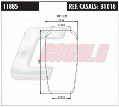 CASALS b1018 -  Кожух пневматической рессоры