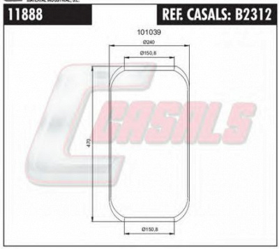 CASALS b2312 - Кожух пневматической рессоры