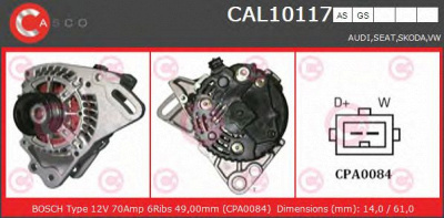 CASCO cal10117gs -  Генератор