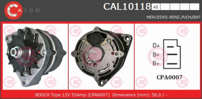 CASCO cal10118as -  Генератор