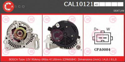 CASCO cal10121as -  Генератор