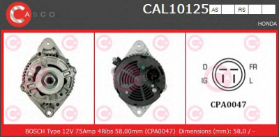 CASCO cal10125rs -  Генератор
